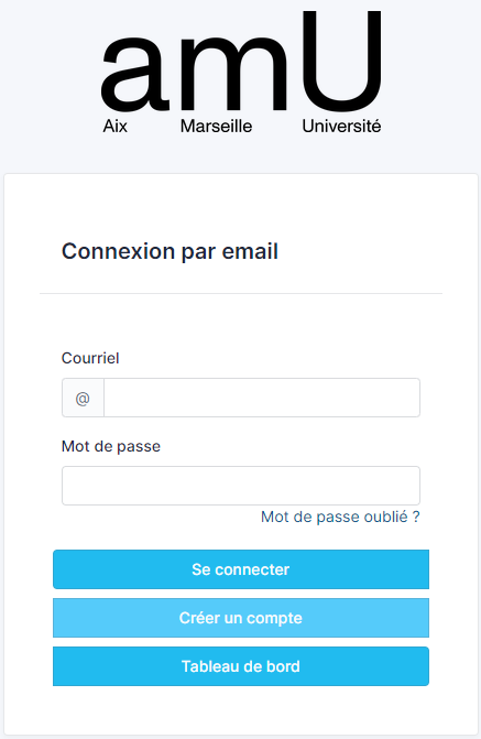 facilitamu : l'interface de création de compte avec adresse email perso